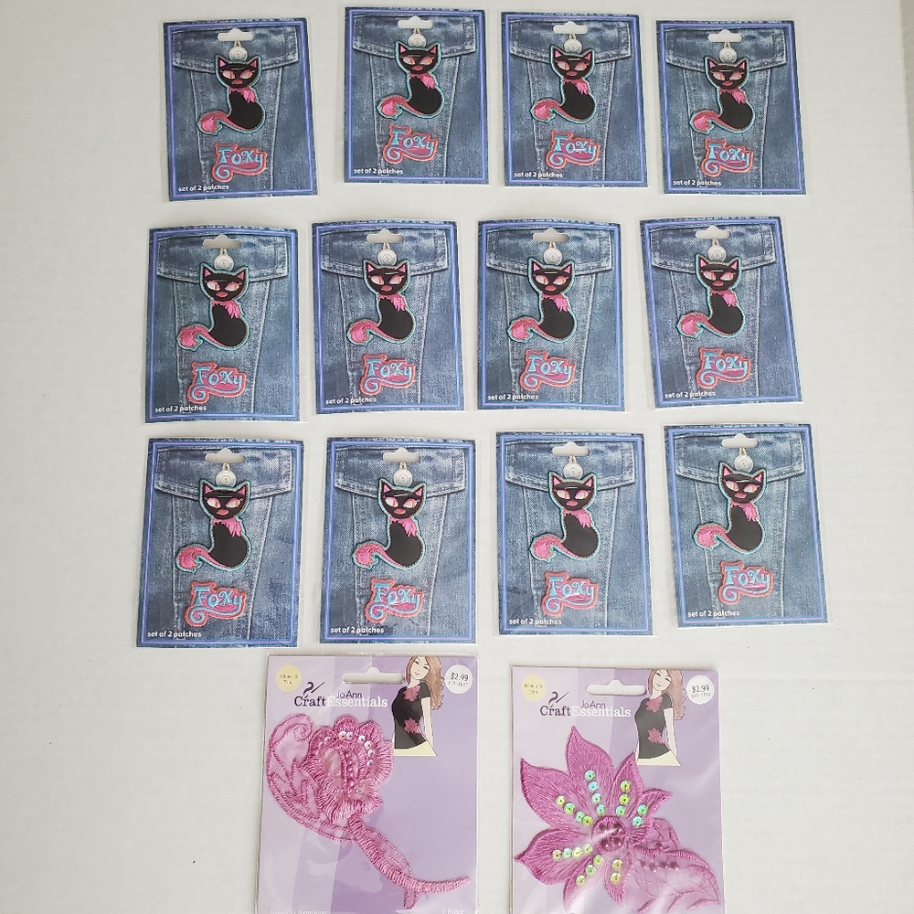Lot of 14 Iron-on Patches/Appliques